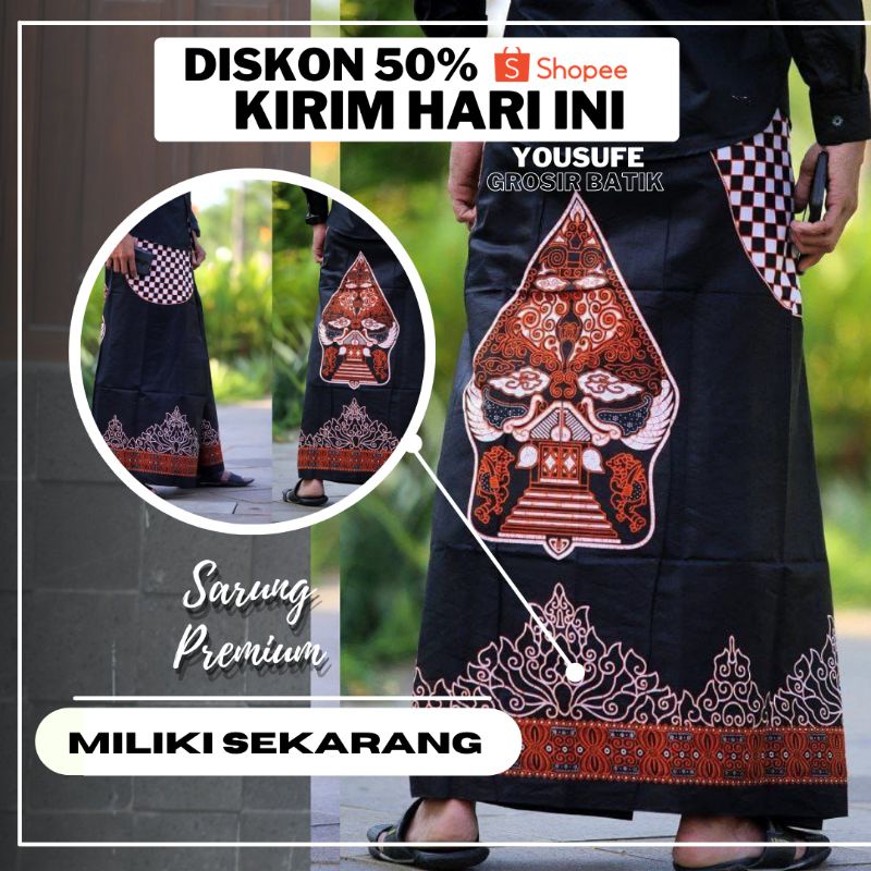 Sarung Batik Santri Khas Ramdhan Sale Murah Original Pekalongan Bisa Cod Motif Wayang Viral Kekinian Pondok Hadroh Bisa Seragam Kode19TJ