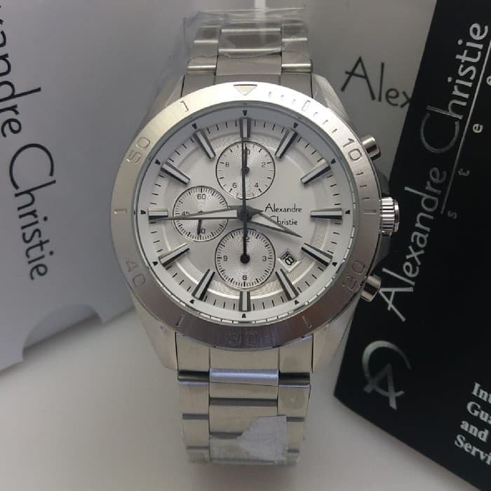JAM TANGAN PRIA ALEXANDRE CHRISTIE AC 6525 SILVER ORIGINAL GARANSI RESMI 1 TAHUN