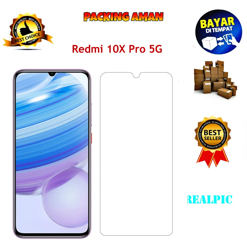 Tempered Glass Xiaomi Redmi 10X Pro 5G Screen Protector Anti Gores