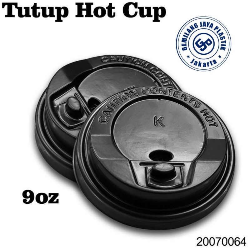 Tutup Paper Cup 9oz / Lid Paper Cup / Tutup Gelas Cafe Termurah Isi 50 pcs