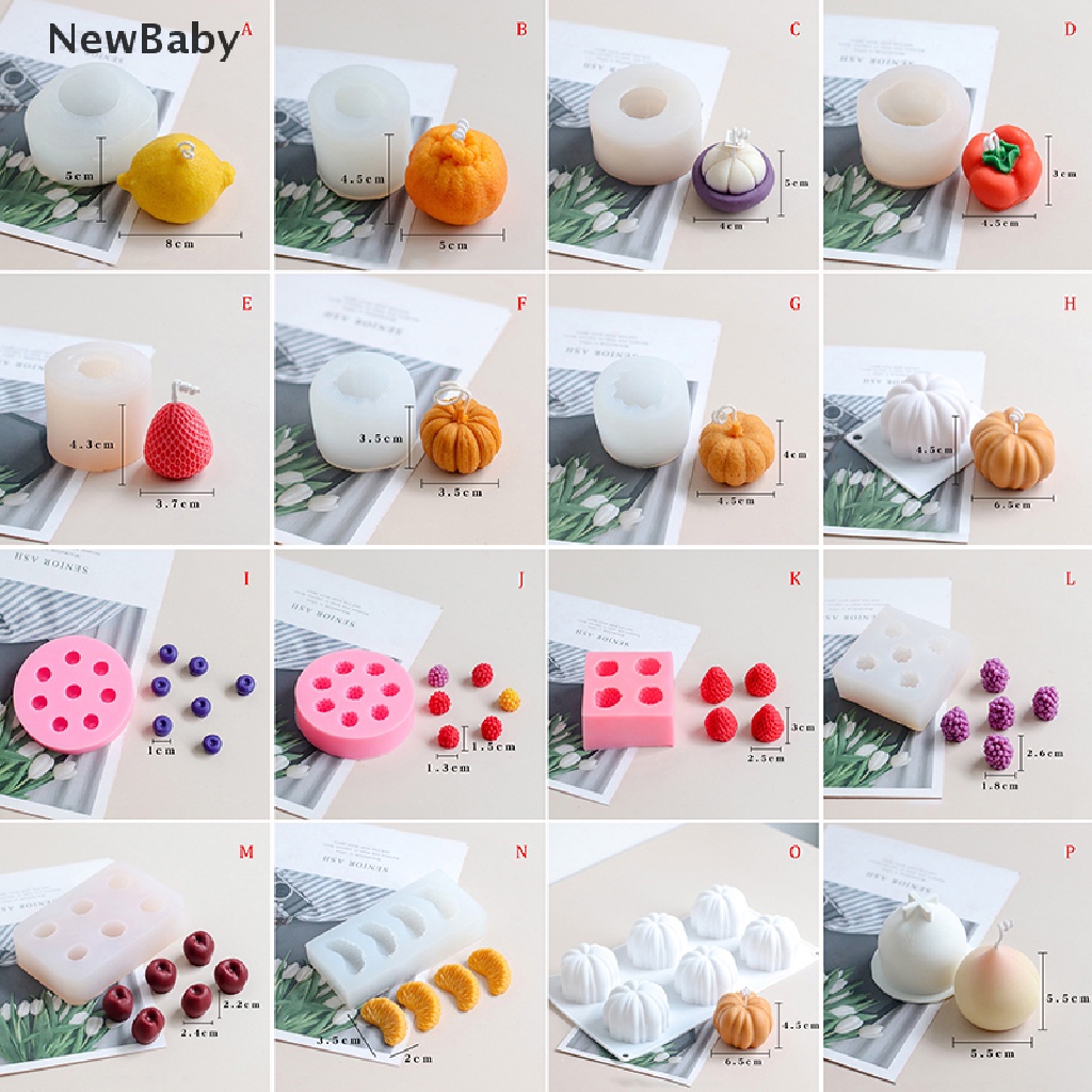 Cetakan Kue Mousse Dessert Bentuk Buah 3d Bahan Silikon