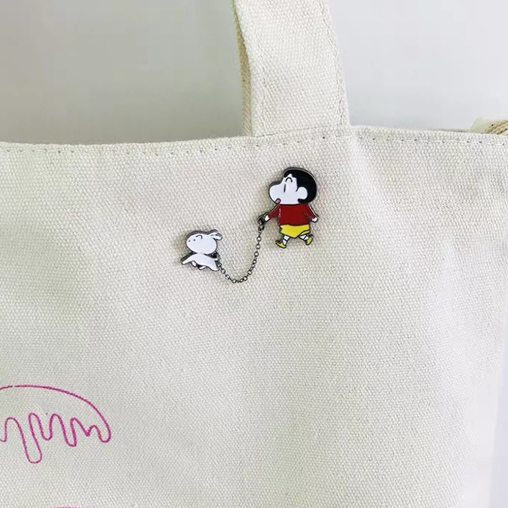 Bros Bentuk Kartun Crayon Kecil Untuk Aksesoris Pakaian Wanita