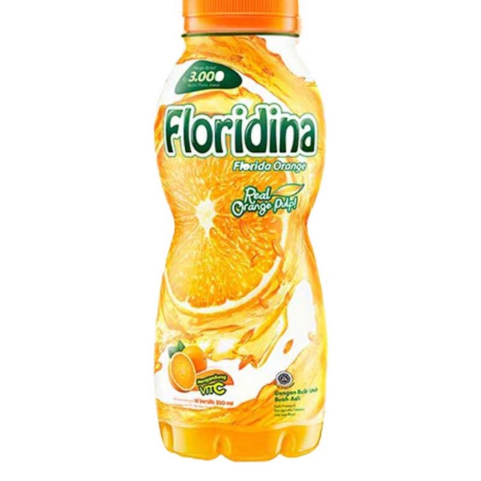 

Floridina orange juice minuman jeruk pulpy 350ml