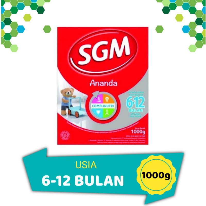 SGM ananda susu formula bayi 6-12 bulan 1000gr