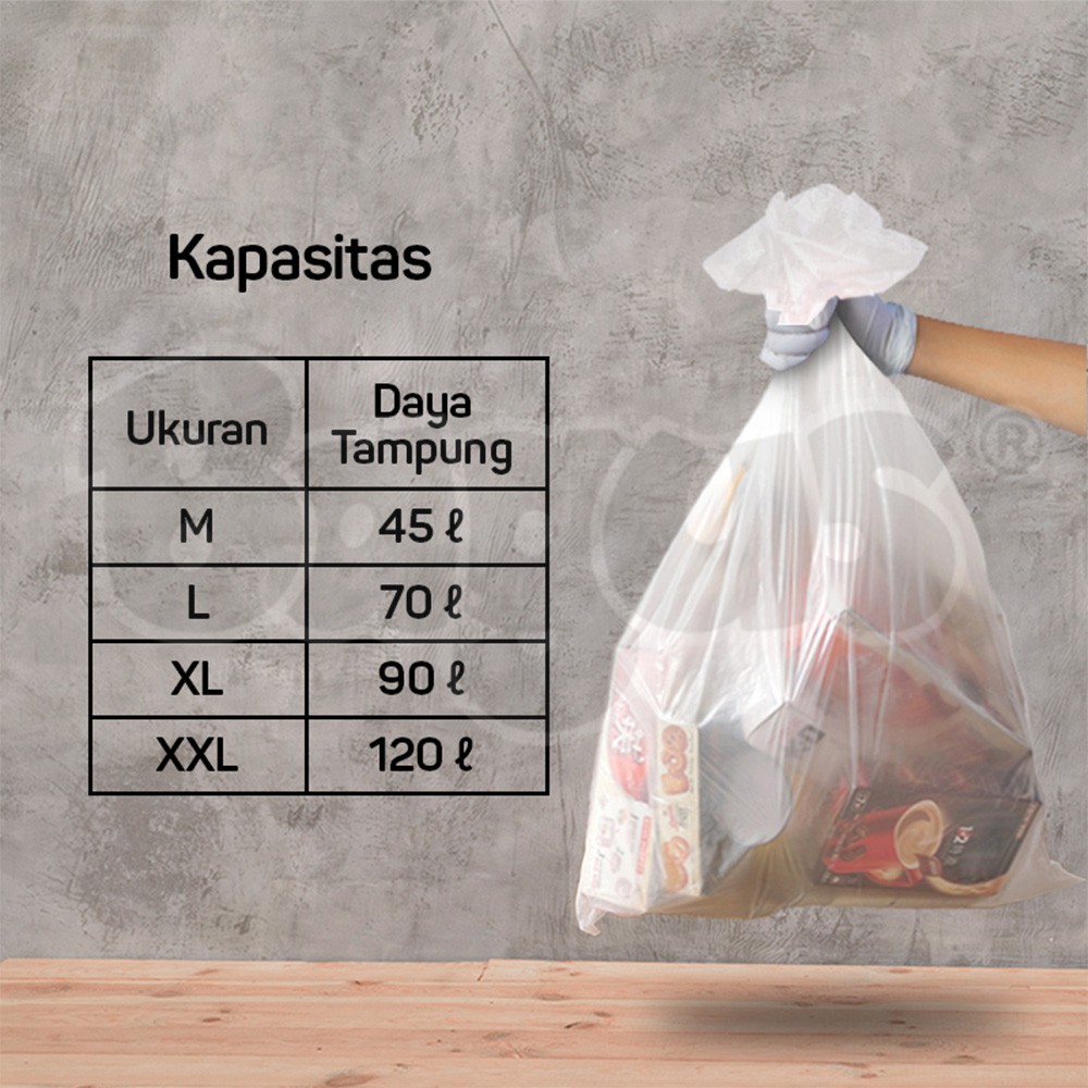 Bagus Kantong Sampah L 8 Uk. 80 cm x 90 cm 70 L W-22521