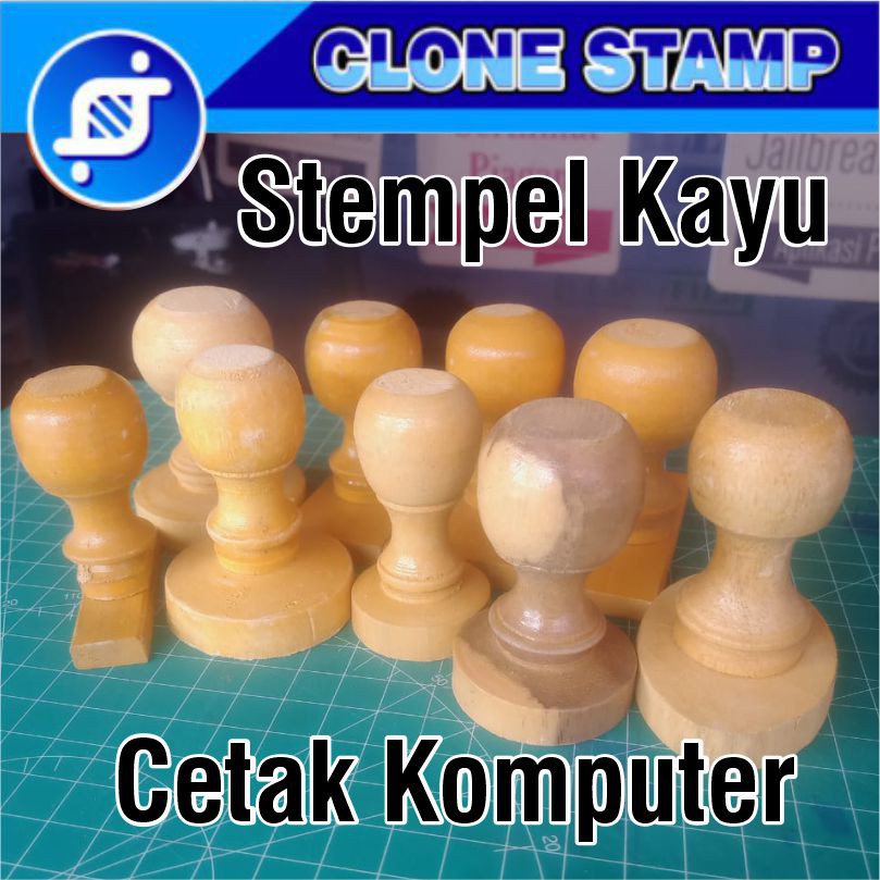 Jual Cetak Stempel Manual Runaflek Nylo Gagang Kayu Shopee Indonesia