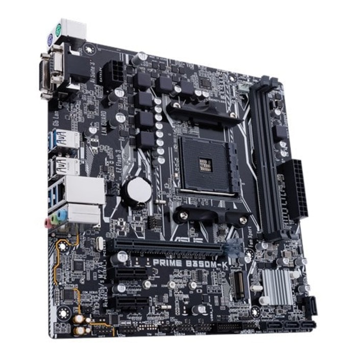Asus PRIME B350M-K (AM4, AMD Promontory B350, DDR4, USB3.0, SATA3)
