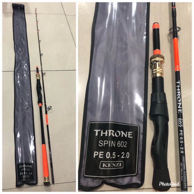 Joran Jigging 180cm Kenzi Throne 602 - Harga Termasuk Packing Pipa