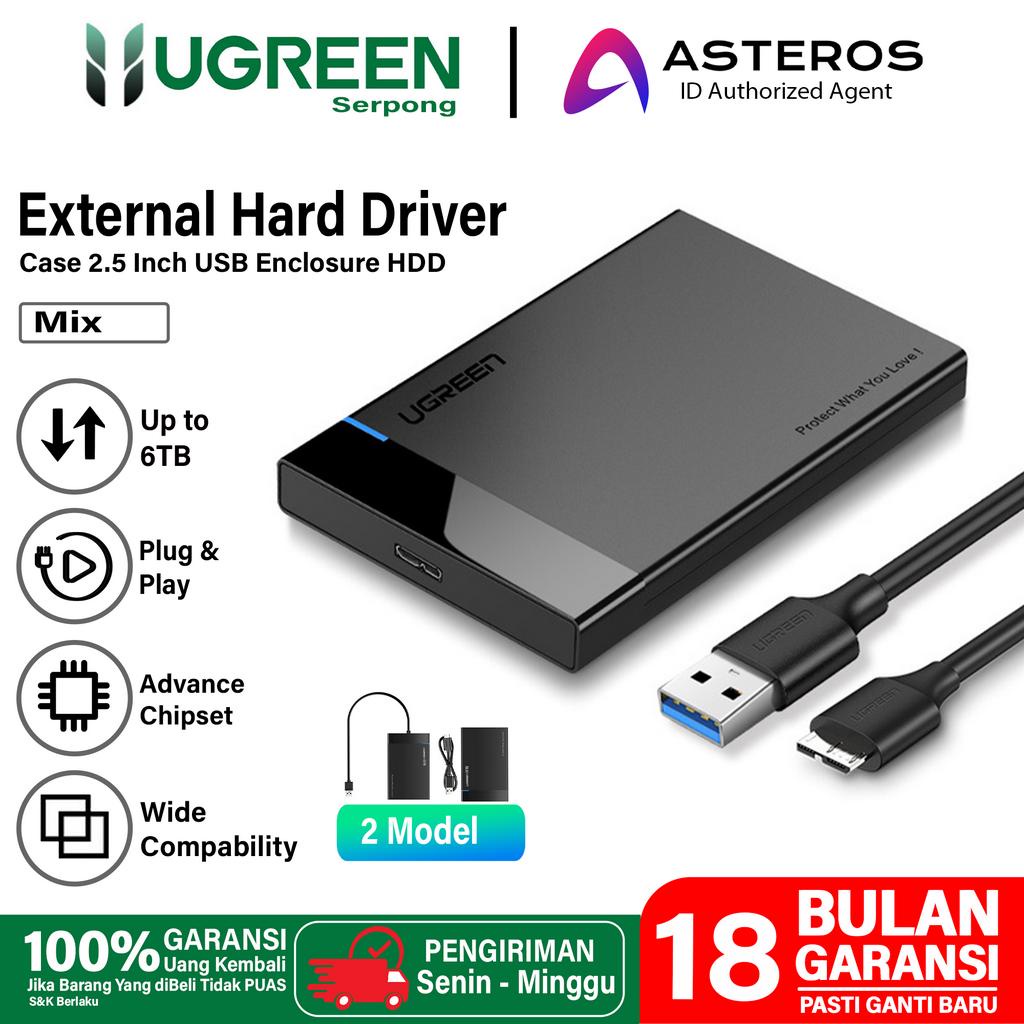 UGREEN Casing Hardisk Eksternal Sata 2.5&quot; in USB 3.0 Enclosure Hardisk Max Read 6TB