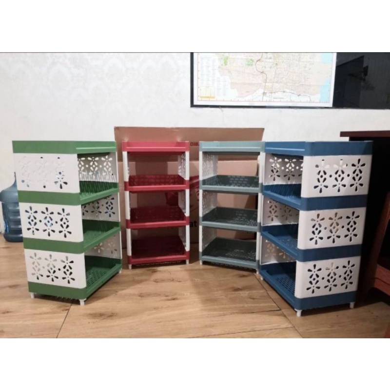Rak plastik Tabita 4 susun serbaguna