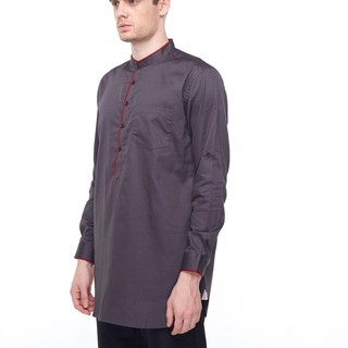 Modern Salt  n  Pepper  Baju  Muslim  Koko Lengan Panjang 021 