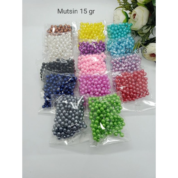 Monte/mutsin/mutiara 15gr(6mm)