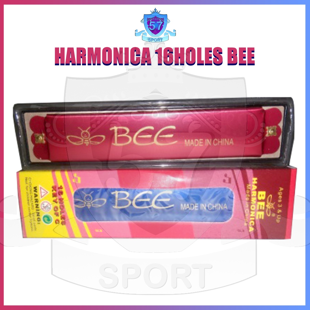 Jual BEE Harmonica 16 Holes Key Of C / Harmonika 16 Lubang Shopee