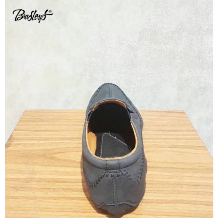 0LEXXUS BLACK - BRADLEY'S FOOTWEAR | Sepatu Kulit Asli Slip On Pria Kualitas Premium