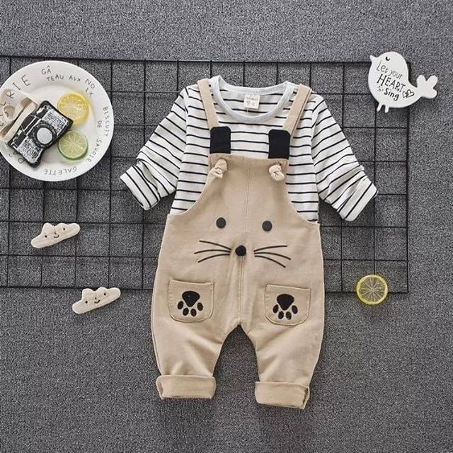 Baju Setelan Ala Korea Anak Bayi Unisex Import