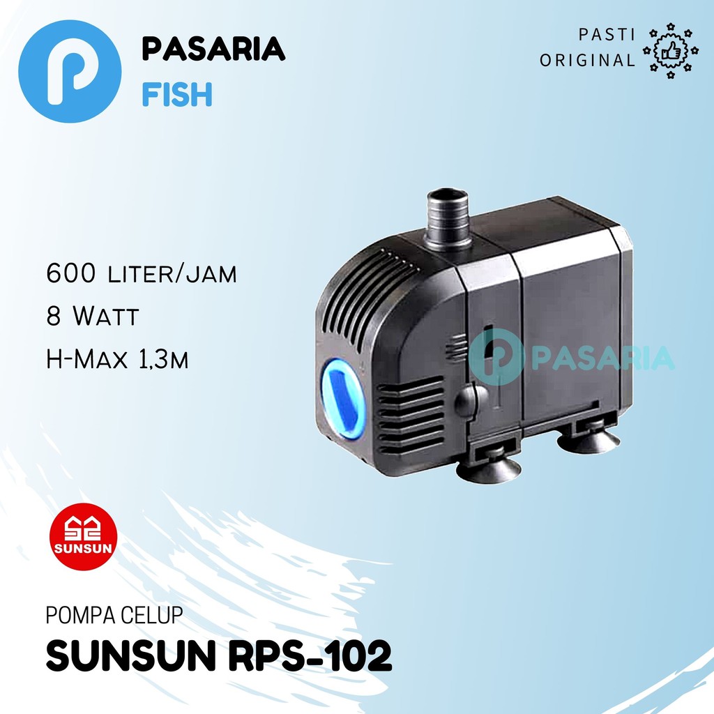 SUNSUN RPS102 / RPS 102 Pompa Celup Kolam Ikan / Aquarium / Akuarium