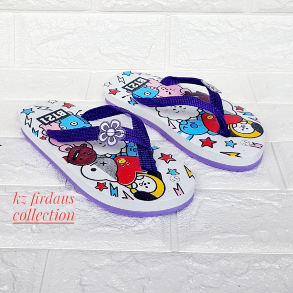 Sandal anak perempuan karakter BT21