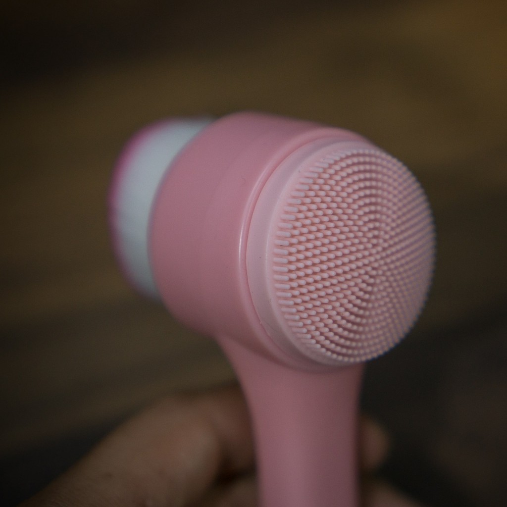 [ Clearance Sale! ] Silicone Brush Alat Cuci Muka Silikon Sikat Pijat 3D Multi fungsi Double Sides Facial Cleansing
