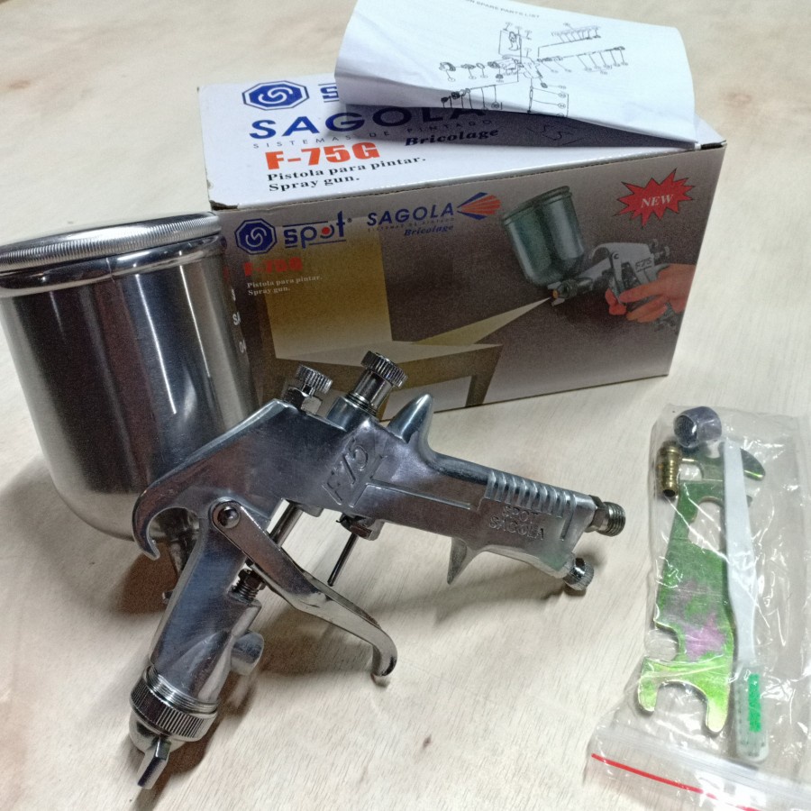 SAGOLA F75G spray gun tabung atas