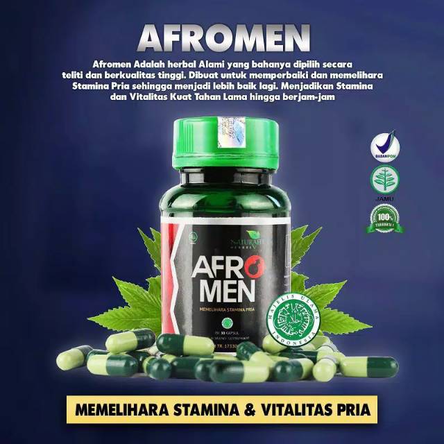 Afromen obat pria ex proLQ Dr.Boyke terbaik kusus vitalitas pria tambah stamina_kuat bukan xtamina
