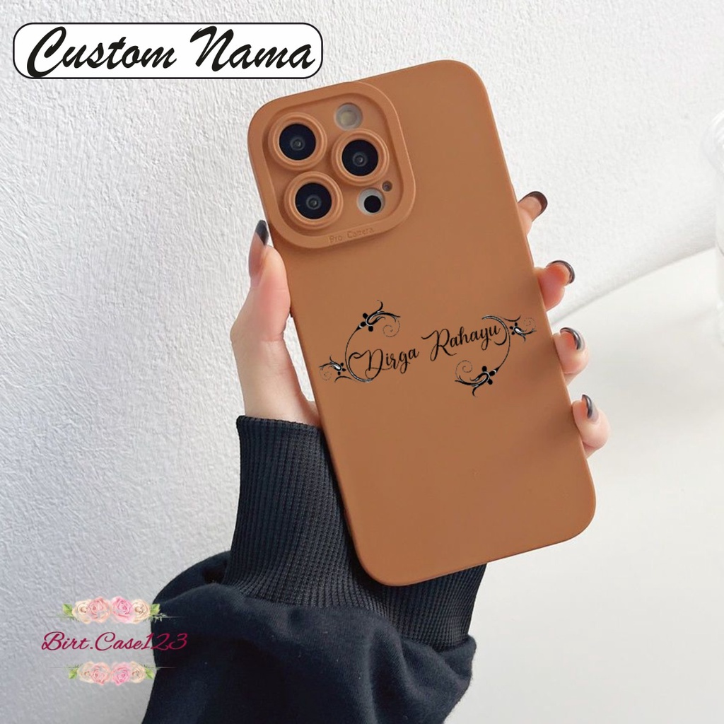 SOFTCASE CASE SILIKON PROCAMERA CUSTOM NAMA OPPO VIVO SAMSUNG REALME XIAOMI IPHONE INFINIX ALL TYPE BC6397