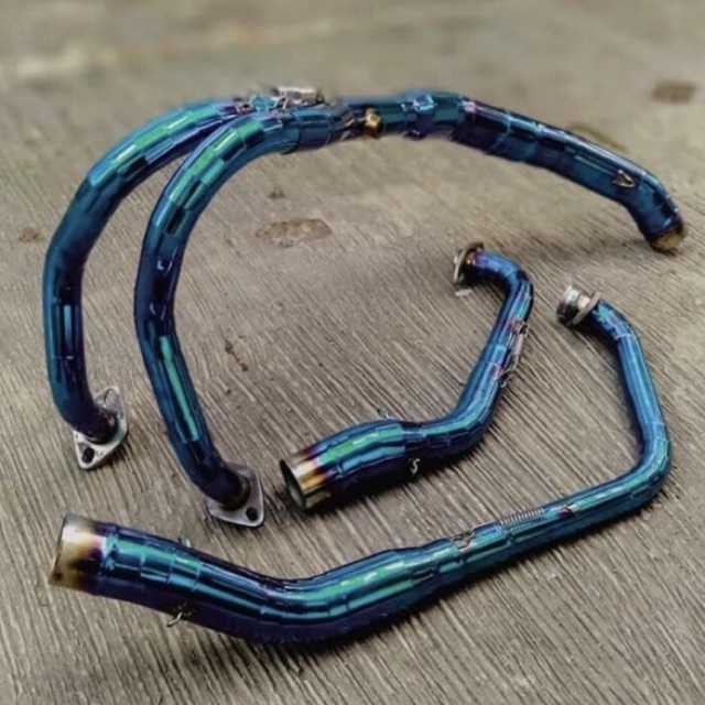 ( ORIGINAL ) HEADER BLUE VILLAN cbr250rr ninja250 z250 r25 mt25