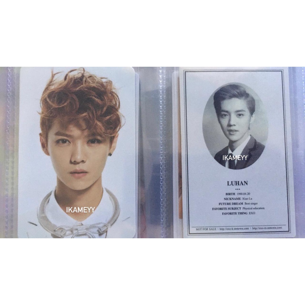 (BOOKED) PC Luhan Overdose damage ID XOXO Growl Photocard Exo