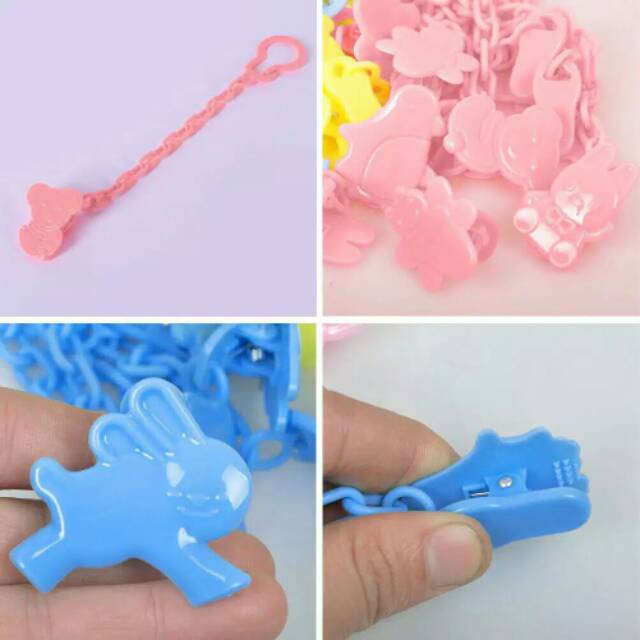 Rantai rante gantungan klip tali Empeng dot bayi murah baby nipple biasa Empeng Dot Bayi silicon Dot Bayi datar Kompeng Bayi Food Grade Soother Baby Pacifier