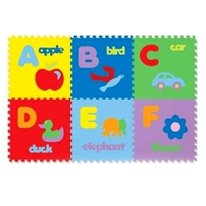 Karpet Evamat Huruf Alfabet Gambar / Matras Evamats Alas Bermain Anak