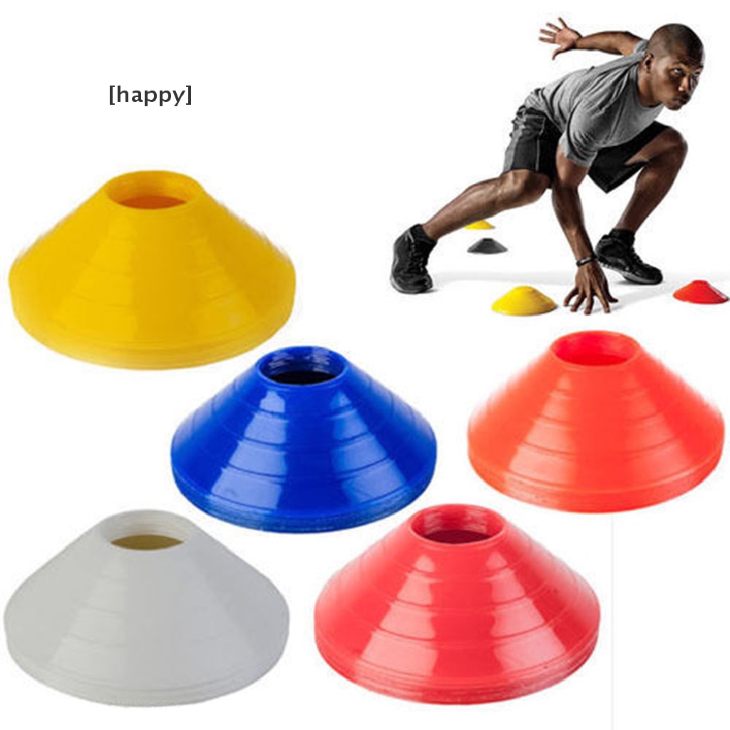 Ha 10pcs Cone Latihan Sepak Bola / Rugby