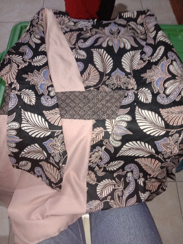 Tey-17 Batik Wanita Asj Sa Hrb026 Kenongo Kemeja Tosca Pendek