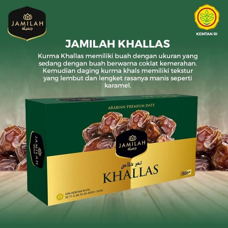 

Kurma Khalas Jamilah 500gram