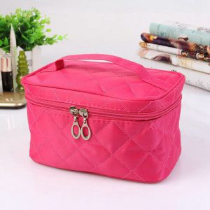 TAS KOSMETIK TRAVEL KULIT FASHION WANITA ORGANIZER MULTIFUNGSI WARNA WARNI