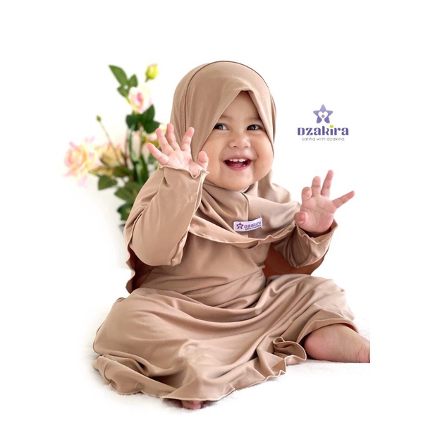 GAMIS BAYI KIA by DZAKIRA 0-2thn KHAKI MUDA