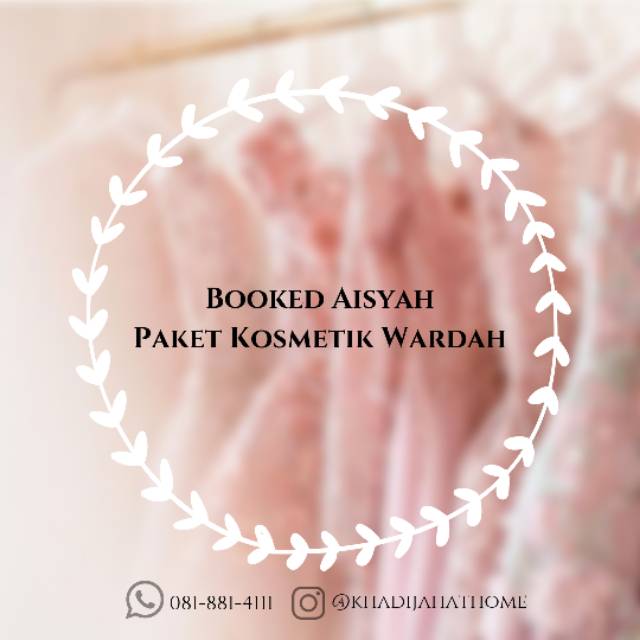 Booked Aisyah Paket Kosmetik Wardah