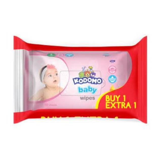 Kodomo wipes 50 sheets beli 1 gratis 1 tissue basah