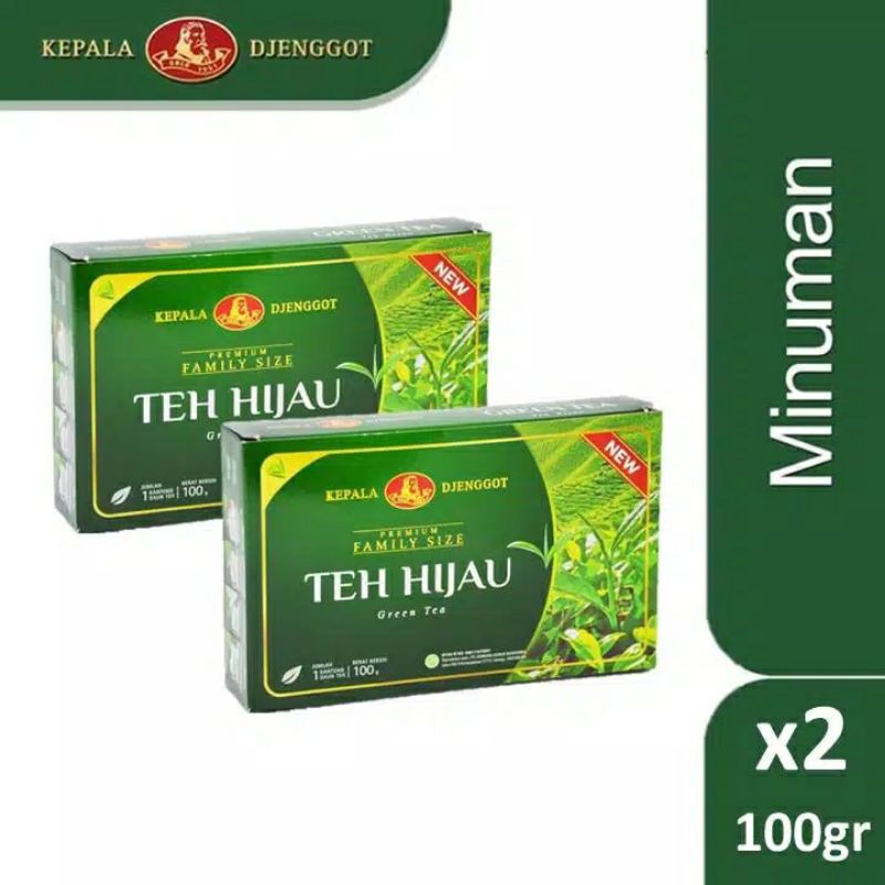 Kepala Djenggot Green Tea Family Size 2x100gr