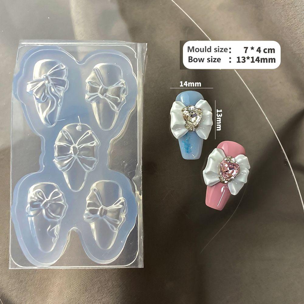 AUGUSTINA Agustinina Dekorasi Nail Art Hati Bintang Bulan Ornamen Manikur Aksesoris Kerajinan DIY Kristal Permata Rhinestones