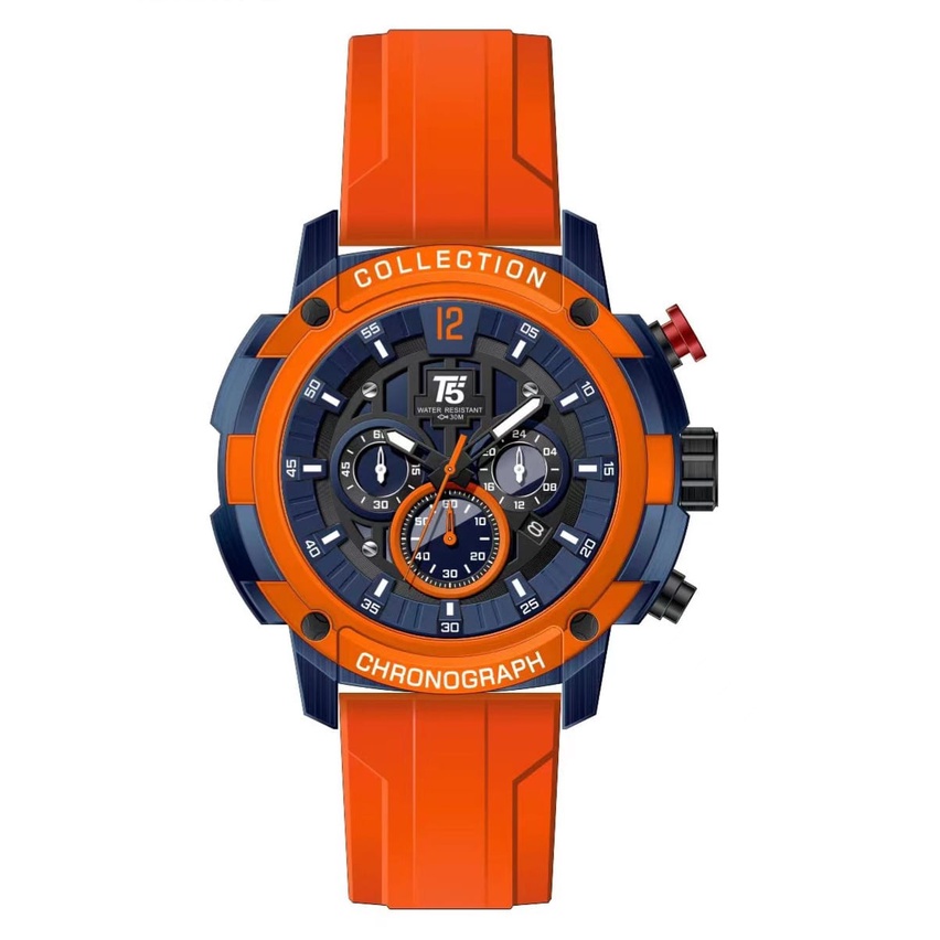 JAM TANGAN COWOK T5 H 3926G ORIGINAL WATERESISTAN/JAM TANGAN T5 RUBBER STRAP ORIGINAL/T5 H 3926G/