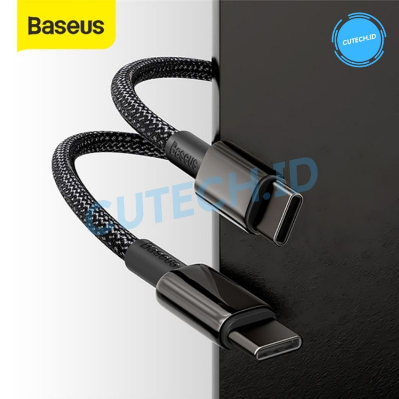 BASEUS KABEL DATA TYPE C TO TYPE C FAST CHARGE PD QUICK CHARGE 4.0 100W