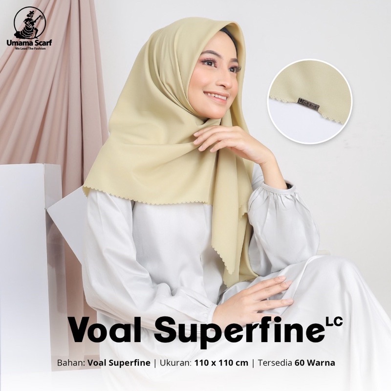 Hijab Segi Empat Voal Superfine LC Umama Scarf Segi Empat Voal Laser Cut Superfine Umama | Segi Empa