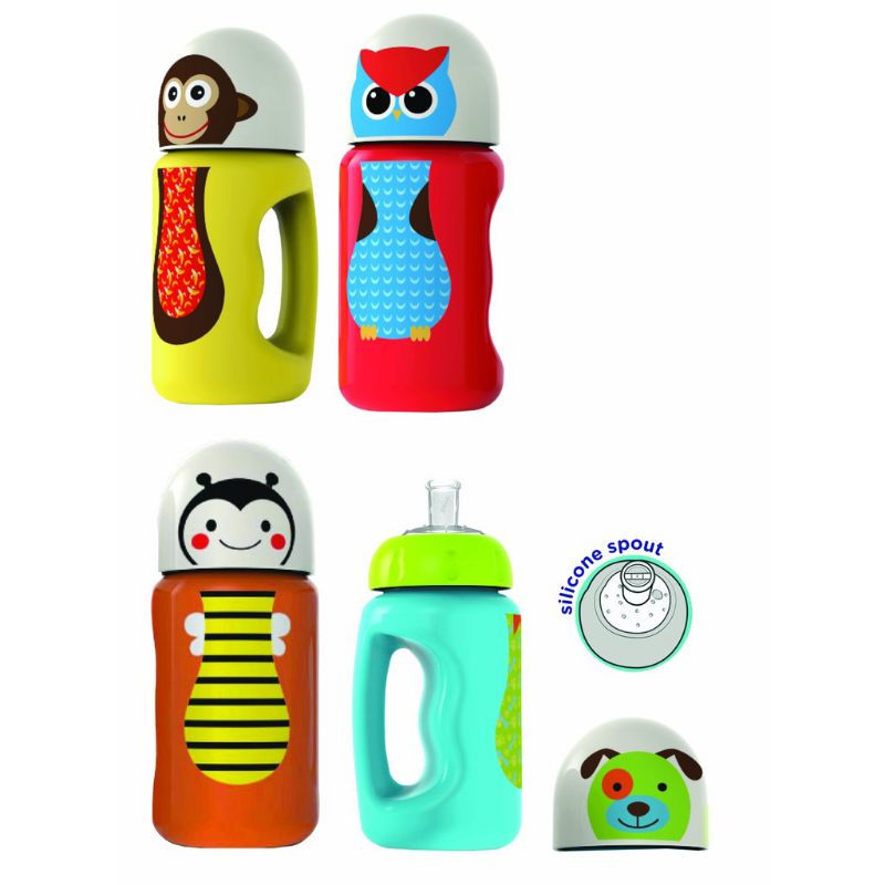 SK005 Baby Safe Bottle Silicone Spout Sippy Cup 300ml Botol Minum Bayi Anak Babysafe