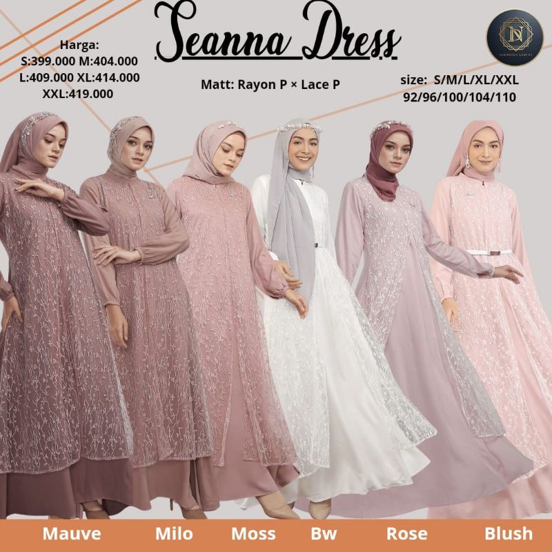 SEANNA DRESS ✔️ NADHEERA LUXURY