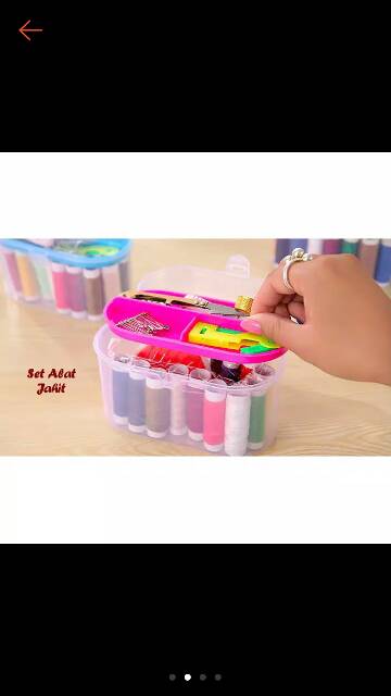 Alat Set Jahit Sewing Box Kemasan Kotak