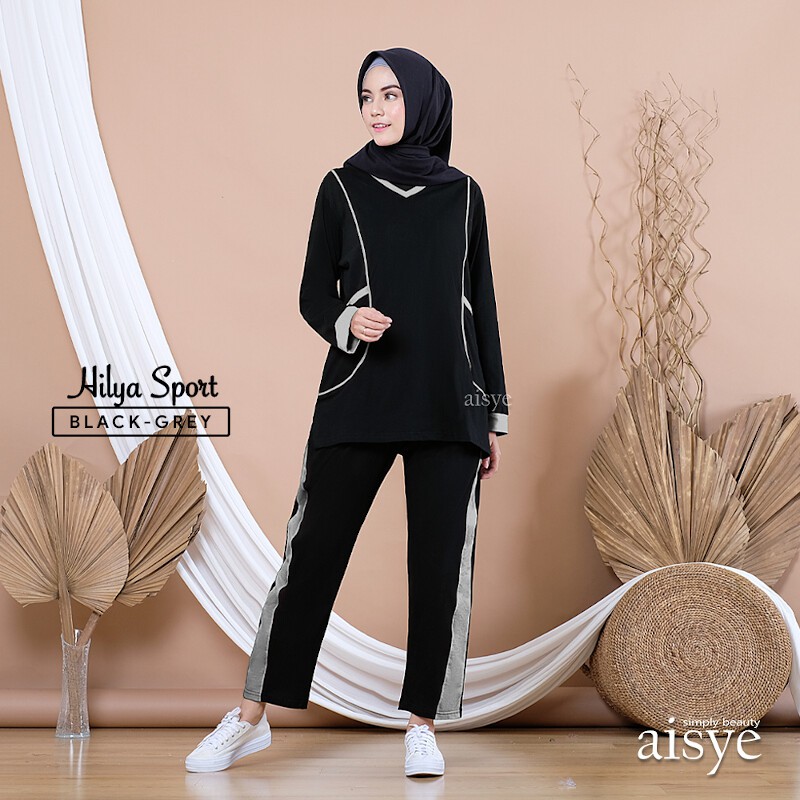 Baju Senam Wanita Setelan Olahraga Muslimah Sporty Muslim HILYA AISYE