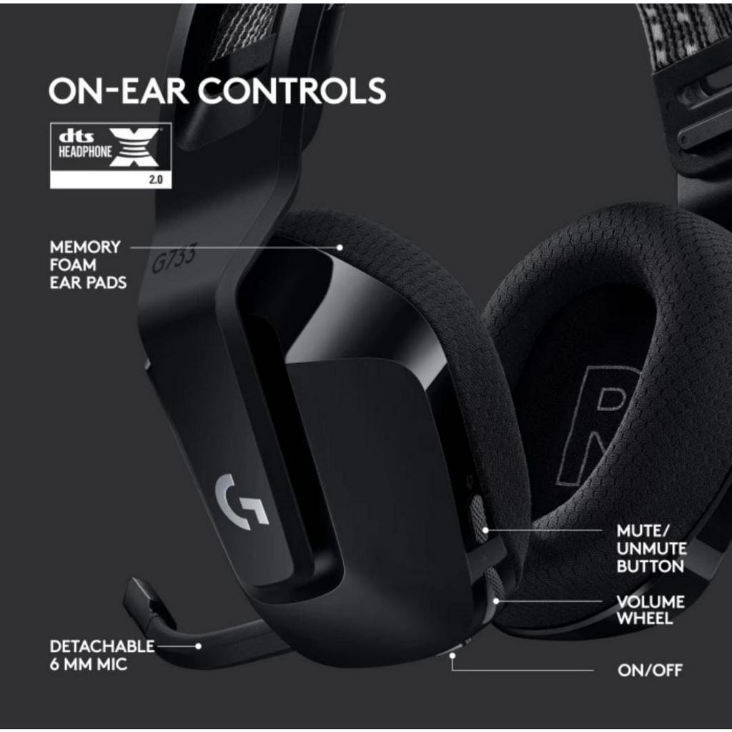 Logitech G733 Lightspeed Wireless Gaming Headset