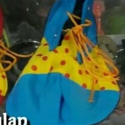 SEPATU BADUT KAIN MURAH POLKA DOT COSPLAY