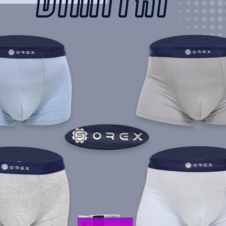 TERBAIK ♕ ATB Celana Dalam Man Sorex Boxer (Sorex 38240 dan Sorex 38241  (ISI 1PC)