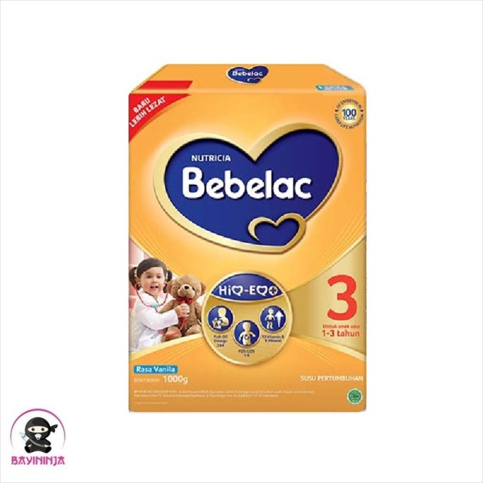 

BEBELAC 3 Vanila Susu Box 1000g 1000 g T-Ninjabayi 01