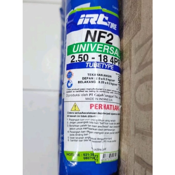 Ban Luar IRC 250 18 NF 2 Motif Lurus